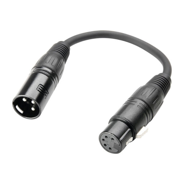 Adaptateur DMX – XLR mâle 3 p > XLR femelle 5 p