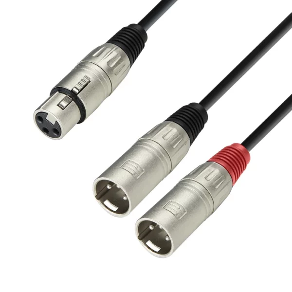 Câble en Y – XLR femelle > 2 x XLR mâle