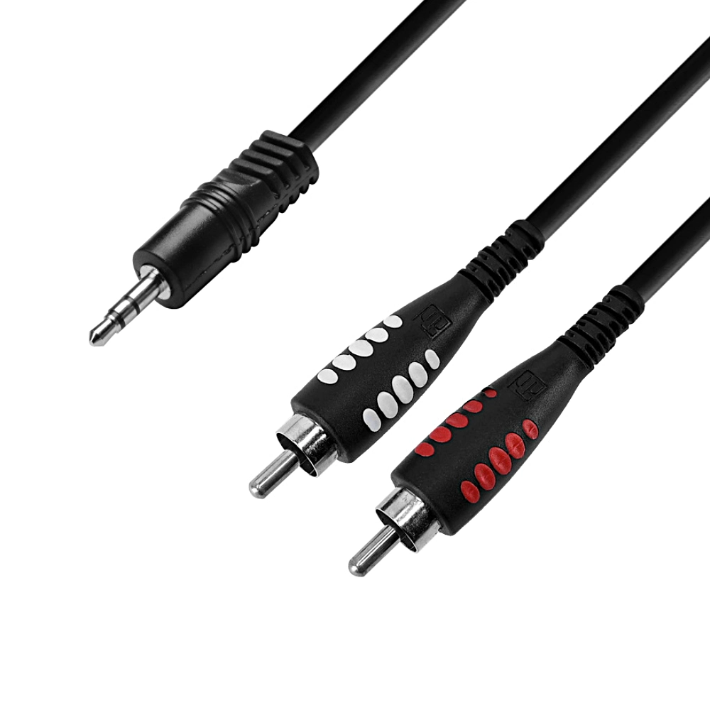 Câble en Y – Mini-Jack – 2 x RCA